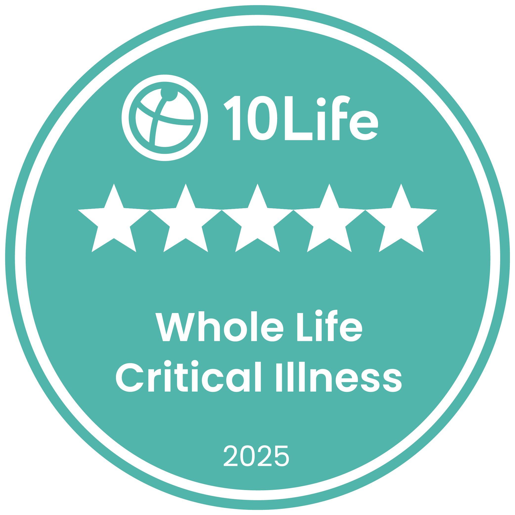 The YF PrimeHealth Pro (Signature) received the "5-Star Critical Illness Insurance Award (Lifetime Critical Illness)" in the "10Life 5-Star Insurance Awards 2025" (as of January 6, 2025).